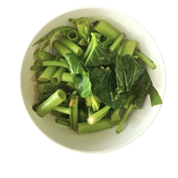 ผักบุ้งลวก