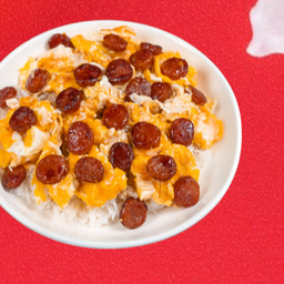 ข้าวไข่ขยี้กุนเชียง