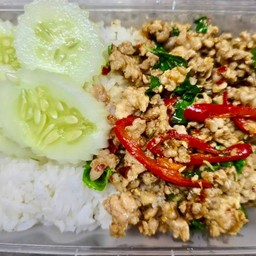 ข้าวผัดกะเพราหมู