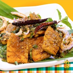 ลาบปลาหมึกย่าง(2007) เจ มังสวิรัติ วีแกน