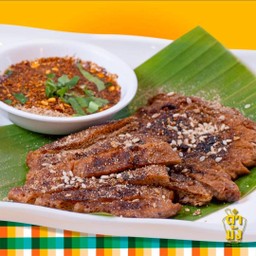 หมูย่างจิ้มแจ่ว เจ มังสวิรัติ วีแกน (5002)