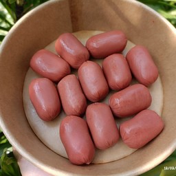 ไส้กรอกแดงทอด 12 ชิ้น