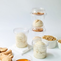 Soy milk  Greek yogurt  ( 100 g. )