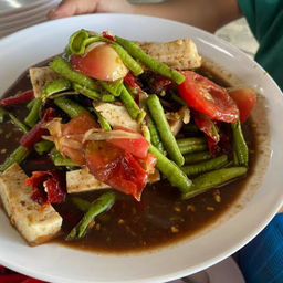 ตำถั่วปูปลาร้าหมูยอ