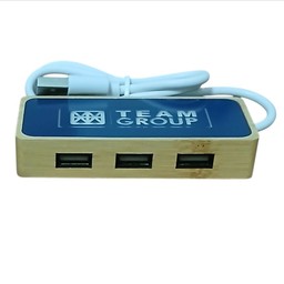 TeamGroup Bamboo wood hub เพิ่มช่องUSB 3ช่อง , TypeC 1ช่อง