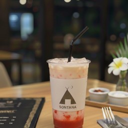 สตรอเบอร์รี่นมสดเย็น