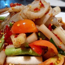 ตำไหลบัวกุ้งสด