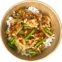 ผัดพริกเผาราดข้าว