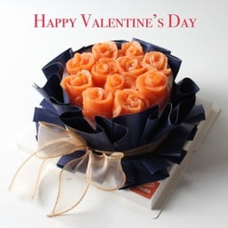 Bouguet Box Valentine (สีกรมท่า)