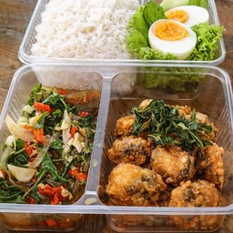 ข้าวกระเพราปลานิลทอด