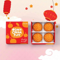 โอซาก้า ครีมพัฟส้ม 1 กล่อง