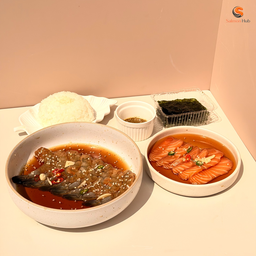 โปรโมชั่น Set1 แซลมอนดอง100กรัม+กุ้งดอง 8ตัว