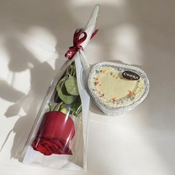 Rose & mini heart Red velvet