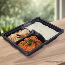 ข้าวราดแกงกับข้าว 2 อย่าง