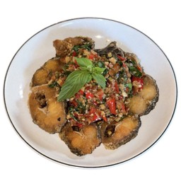 ปลาช่อน ราดพริกสด