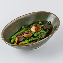 (ขจ)-คะน้าน้ำมันหอย Stired Fried Chinese Broccoli with Oyster Sauce.