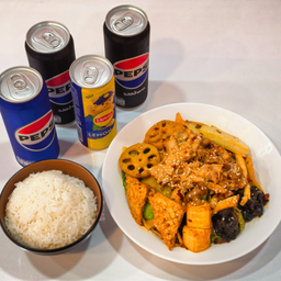 Set หม่าล่าผัดแห้ง（หมู）