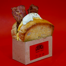 Egg-Droop Sandwich : Bacon and Cheese - เอ้กดรอป แซนด์วิช : เบคอนและชีส