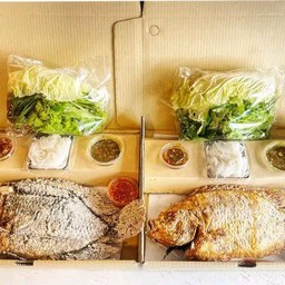 เมี่ยงปลานิล+เมี่ยงปลาทับทิม+โค้ก 1 กระป๋อง