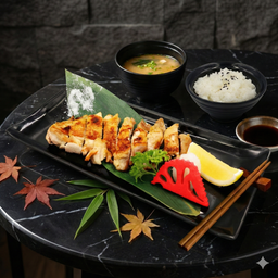 [เซตสุดฮิต] Tori Shio Teri Yaki + Miso Soup + Gohan