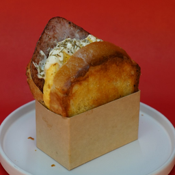 Egg-Drop Sandwich : Ham and Cheese - เอ้กดรอป แซนด์วิช : แฮมและชีส