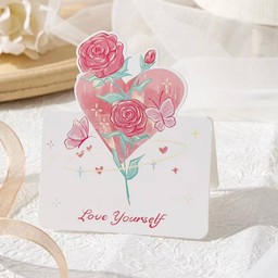 การ์ดช่อดอกไม้ (การ์ด 1  ใบ)