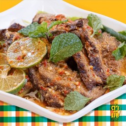 ยำหมูมะนาว(2017) เจ มังสวิรัติ วีแกน