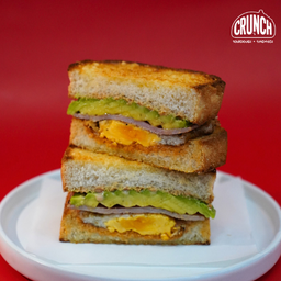Ham, Egg and Avocado Parm Cheese Sandwich - พาร์มชีส แซนด์วิช แฮม ไข่และอะโวคาโด