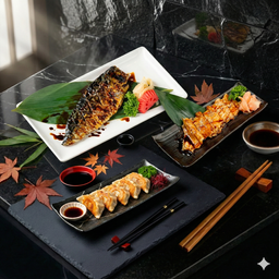 [เซตสุดฮิต] Saba Shio Teri Yaki + Tori Shio Teri Yaki + Gyoza