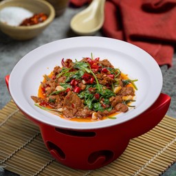 เนื้อผัดพริกดอง