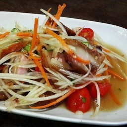 ตำคอหมูย่าง