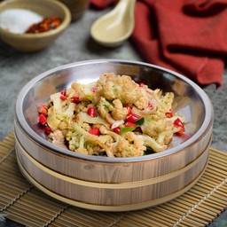 ดอกกะหล่ำผัดพริกแห้ง