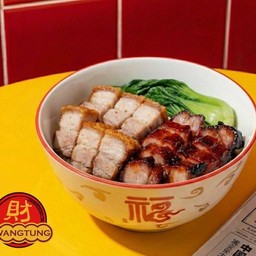 บะหมี่ หมูแดง หมูกรอบ ไซส์ L