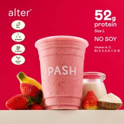 Bye Bye Belly Plant-based High Protein Shake ( สตรอว์เบอร์รี กล้วยหอม โปรตีนพืช/ถั่ว เชค สมูทตี้ )