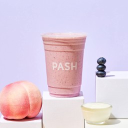 Peach & Blueberry Yogurt Smoothie (พีช บลูเบอรี่ โยเกิร์ต สมูทตี้)