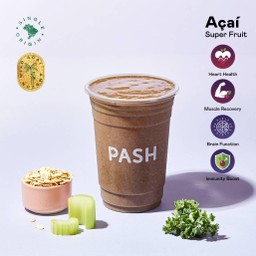 Nutrient Essence Açaí Smoothie (L) ( ผักเคล ผักโขม เซเลอรี่ แอปเปิ้ล สับปะรด เสาวรส ยูซุ กล้วยหอม อาซาอิ สมูทตี้ )