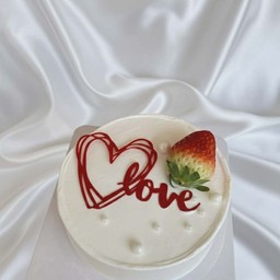 เค้กวาเลนไทน์ +สตอเบอรี่