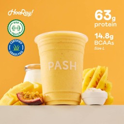 Tropical Titan Protein Shake ( มะม่วง เสาวรส สับปะรด นม โยเกิร์ต เวย์ โปรตีน เชค สมูทตี้ )