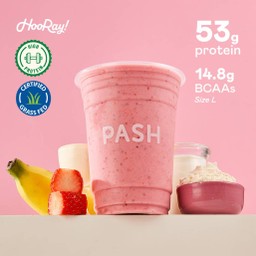 Skinny Strawberry Protein Shake ( สตรอว์เบอร์รี กล้วยหอม เวย์ โปรตีน เชค สมูทตี้ )