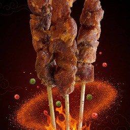 สันคอหมูหมักหม่าล่า