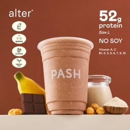 Muscle Up Plant-based High Protein Shake  ( ช็อกโกแลต, มอลต์ มะพร้าว มะม่วงหิมพานต์ กล้วยหอม โปรตีนพืช/ถั่ว เชค สมูทตี้ )