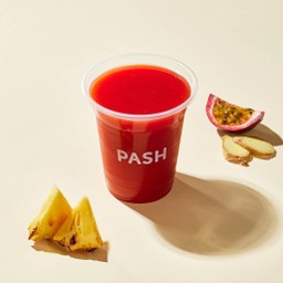 White Turmeric, Cold  Pressed Juice ( ขมิ้นขาว สับปะรด เสาวรส - น้ำผลไม้ สกัดเย็น )