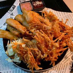 เห็ดรวมทอดกรอบ