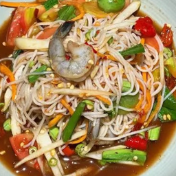 ตำซั่วกุ้งสด