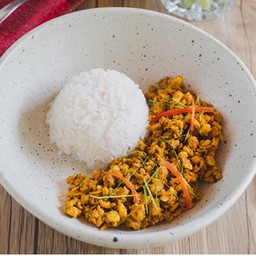 ข้าว+คั่วกลิ้งหมู