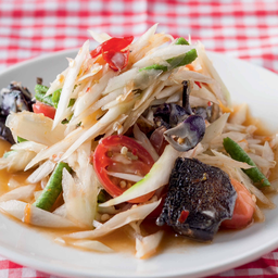 ส้มตำไทยใส่ปู