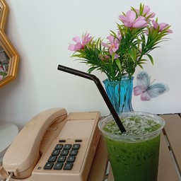 ชาเขียวน้ำผึ้งเย็น (หญ้าหวาน+น้ำผึ้ง คีโต)