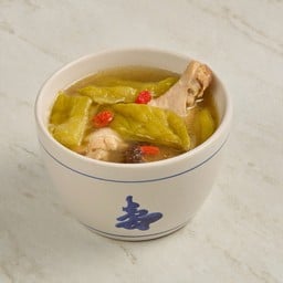 ซุปมะระปีกไก่เห็ดหอม