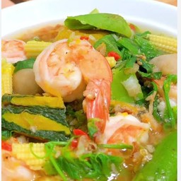 แกงเลียงกุ้งสด