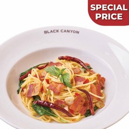 สปาเก็ตตี้เบคอนกรอบ (Popular)